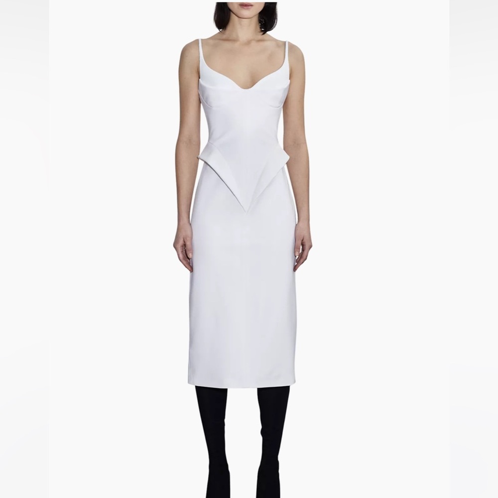 Et Ochs Gia Peplum Midi-Dress Size 4 NWT